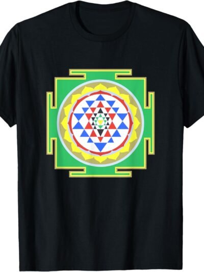 Indian Hindu Wedding Gift for Indians Sri Yantra Diagram T-Shirt (USA)