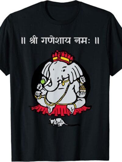 Ganapati, Ganesh, Shree Ganeshaya Namaha Sanskrit Puja T-Shirt (Japan)
