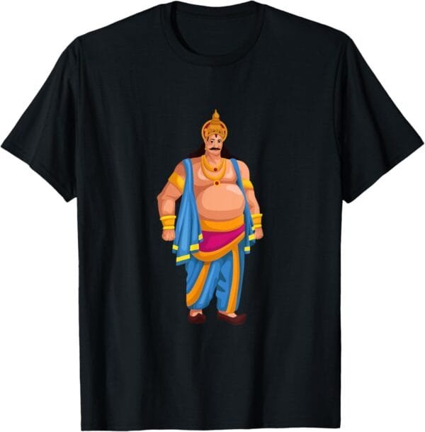 King Mahabali Onam Festival Hindu God Temple Pooja T-Shirt (USA)