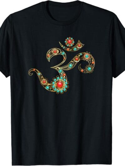 Hinduism Om, Sacred Pooja Hindu Temple T-Shirt (USA)