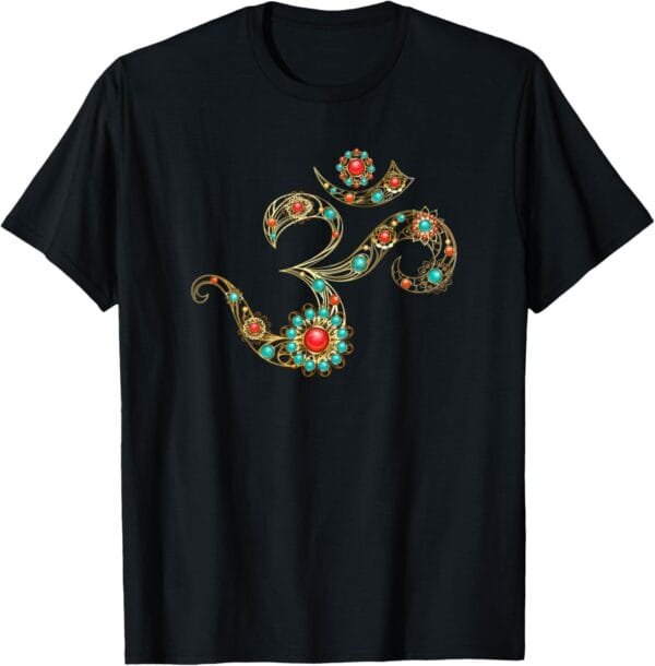 Hinduism Om, Sacred Pooja Hindu Temple T-Shirt (USA)