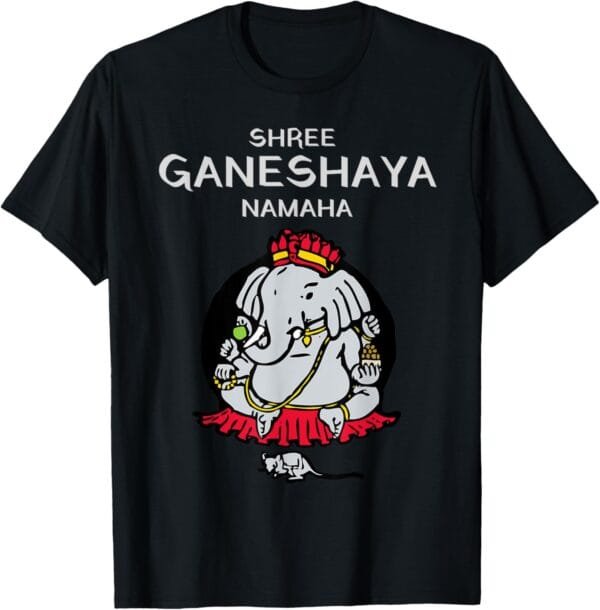 Ganapati, Ganesh, Shree Ganeshaya Namaha Ganeshotsav Puja T-Shirt (Japan)