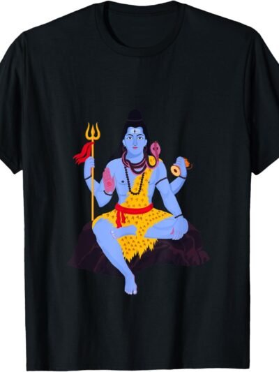 Shiva, Shankar, Maha Shivratri, Shiva Illustration Puja T-Shirt (USA)