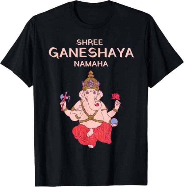 Ganapati, Ganesh, Shree Ganeshaya Namaha Ganeshotsav Puja T-Shirt (Japan)