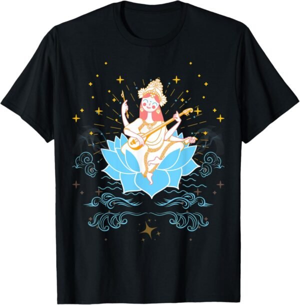 Hindu Wedding Gift for Indian Artists Goddess Saraswati Mata T-Shirt (Spain)