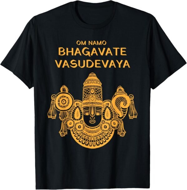 Vishnu, Narayana Balaji Srinivasa Om Namo Bhagvate Vasudevay T-Shirt (USA)