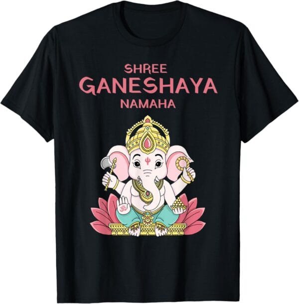 Ganapati, Ganesh, Shree Ganeshaya Namaha Ganeshotsav Puja T-Shirt (Japan)