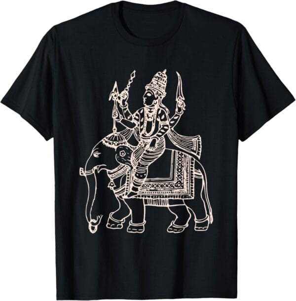 Indra Indian God Pooja T-Shirt (USA)